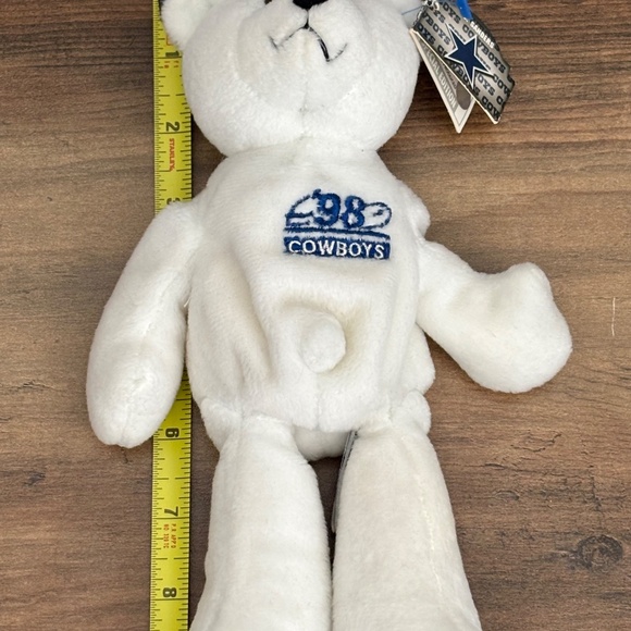 NWT NFL DEION SANDERS 1998 Plush Beanie Bear White #21 Limited  SPECIAL EDITION - Picture 10 of 16
